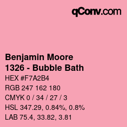 Código de color: Benjamin Moore - 1326 - Bubble Bath | qconv.com