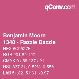 Color code: Benjamin Moore - 1348 - Razzle Dazzle | qconv.com