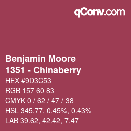 カラーコード: Benjamin Moore - 1351 - Chinaberry | qconv.com