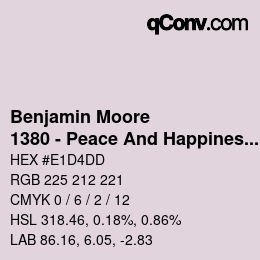 Color code: Benjamin Moore - 1380 - Peace And Happiness | qconv.com