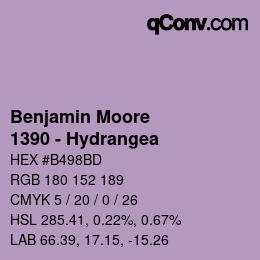 Farbcode: Benjamin Moore - 1390 - Hydrangea | qconv.com