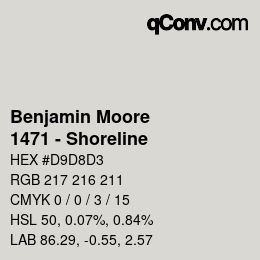 Color code: Benjamin Moore - 1471 - Shoreline | qconv.com