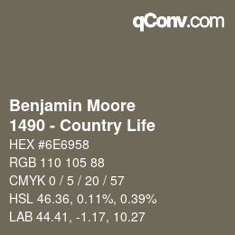 Código de color: Benjamin Moore - 1490 - Country Life | qconv.com