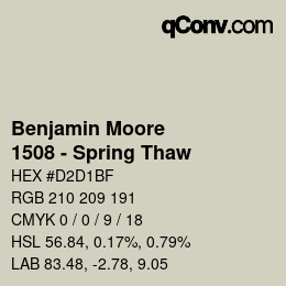 Código de color: Benjamin Moore - 1508 - Spring Thaw | qconv.com