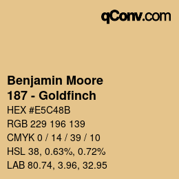 Farbcode: Benjamin Moore - 187 - Goldfinch | qconv.com