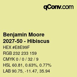 Color code: Benjamin Moore - 2027-50 - Hibiscus | qconv.com