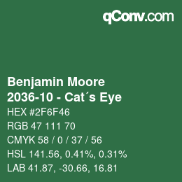 Code couleur: Benjamin Moore - 2036-10 - Cat´s Eye | qconv.com
