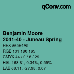 Color code: Benjamin Moore - 2041-40 - Juneau Spring | qconv.com