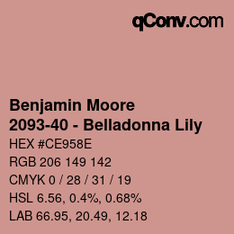 Color code: Benjamin Moore - 2093-40 - Belladonna Lily | qconv.com