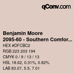 Color code: Benjamin Moore - 2095-60 - Southern Comfort | qconv.com
