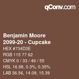 Code couleur: Benjamin Moore - 2099-20 - Cupcake | qconv.com