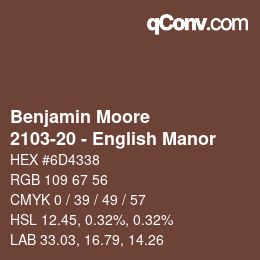Color code: Benjamin Moore - 2103-20 - English Manor | qconv.com