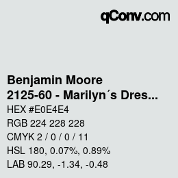 Code couleur: Benjamin Moore - 2125-60 - Marilyn´s Dress | qconv.com