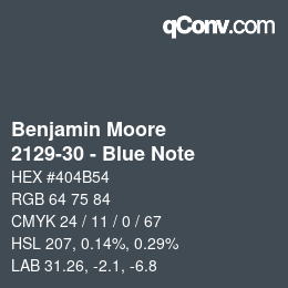 Color code: Benjamin Moore - 2129-30 - Blue Note | qconv.com