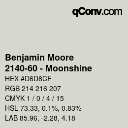 Farbcode: Benjamin Moore - 2140-60 - Moonshine | qconv.com