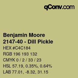 Farbcode: Benjamin Moore - 2147-40 - Dill Pickle | qconv.com