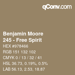 カラーコード: Benjamin Moore - 245 - Free Spirit | qconv.com