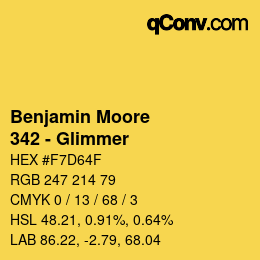 Code couleur: Benjamin Moore - 342 - Glimmer | qconv.com