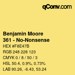 Código de color: Benjamin Moore - 361 - No-Nonsense | qconv.com