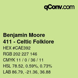 Code couleur: Benjamin Moore - 411 - Celtic Folklore | qconv.com