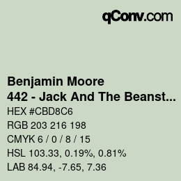 Farbcode: Benjamin Moore - 442 - Jack And The Beanstalk | qconv.com