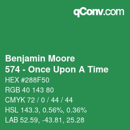 Code couleur: Benjamin Moore - 574 - Once Upon A Time | qconv.com