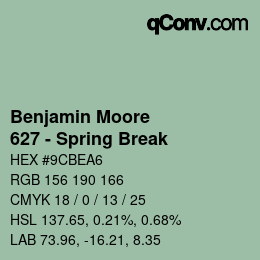 カラーコード: Benjamin Moore - 627 - Spring Break | qconv.com