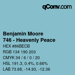 Code couleur: Benjamin Moore - 746 - Heavenly Peace | qconv.com