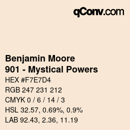 Código de color: Benjamin Moore - 901 - Mystical Powers | qconv.com