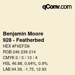 Farbcode: Benjamin Moore - 928 - Featherbed | qconv.com