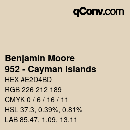 Code couleur: Benjamin Moore - 952 - Cayman Islands | qconv.com