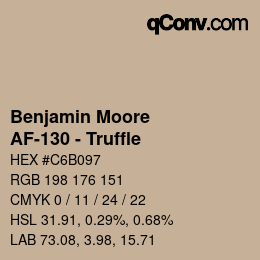 Farbcode: Benjamin Moore - AF-130 - Truffle | qconv.com