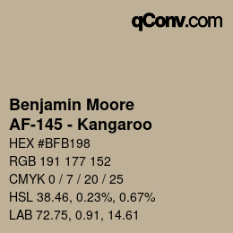 Farbcode: Benjamin Moore - AF-145 - Kangaroo | qconv.com