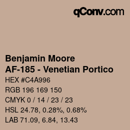 Farbcode: Benjamin Moore - AF-185 - Venetian Portico | qconv.com