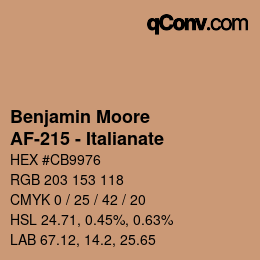 Farbcode: Benjamin Moore - AF-215 - Italianate | qconv.com