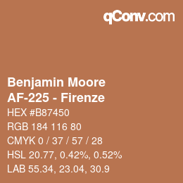 Farbcode: Benjamin Moore - AF-225 - Firenze | qconv.com