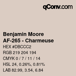 Farbcode: Benjamin Moore - AF-265 - Charmeuse | qconv.com