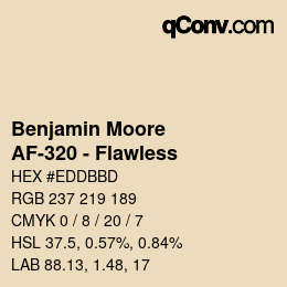 Farbcode: Benjamin Moore - AF-320 - Flawless | qconv.com