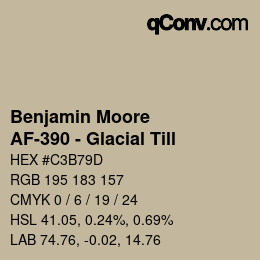 Farbcode: Benjamin Moore - AF-390 - Glacial Till | qconv.com
