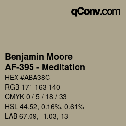 Farbcode: Benjamin Moore - AF-395 - Meditation | qconv.com