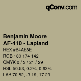 カラーコード: Benjamin Moore - AF-410 - Lapland | qconv.com