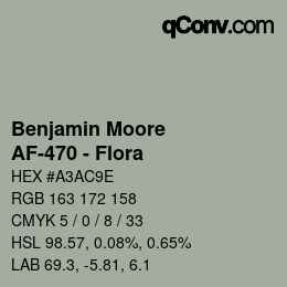 Farbcode: Benjamin Moore - AF-470 - Flora | qconv.com