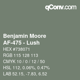 Farbcode: Benjamin Moore - AF-475 - Lush | qconv.com