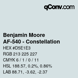 Farbcode: Benjamin Moore - AF-540 - Constellation | qconv.com