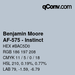 颜色代码: Benjamin Moore - AF-575 - Instinct | qconv.com