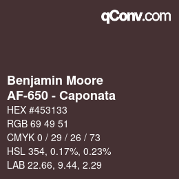 Farbcode: Benjamin Moore - AF-650 - Caponata | qconv.com
