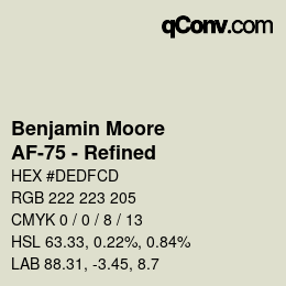 カラーコード: Benjamin Moore - AF-75 - Refined | qconv.com