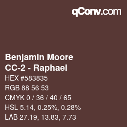 颜色代码: Benjamin Moore - CC-2 - Raphael | qconv.com
