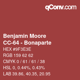 Código de color: Benjamin Moore - CC-64 - Bonaparte | qconv.com