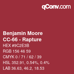 Code couleur: Benjamin Moore - CC-66 - Rapture | qconv.com